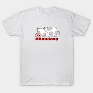 Moody Cow | Cow Pun T-Shirt